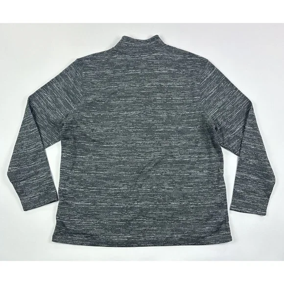 Detroit Tigers MLB Majestic 2XL XXL 1/4 Zip Pullover Jacket Shirt Heather Gray - Picture 10 of 11